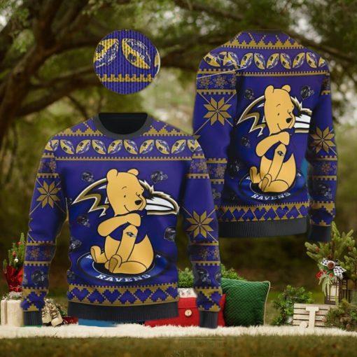 NFL Baltimore Ravens Fashion Ugly Xmas Sweater For Men Women