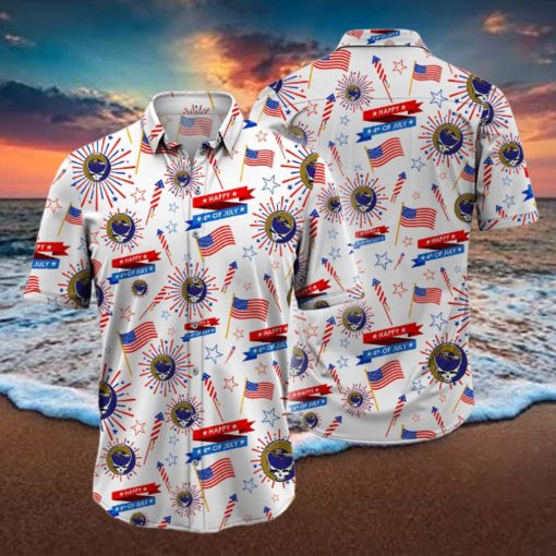 NFL Baltimore Ravens Grateful Dead Hawaiian Shirt, Grateful Dead Hawaiian Shirt