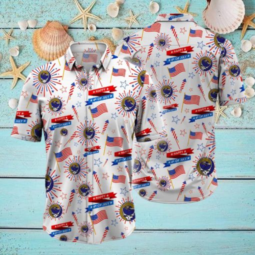 NFL Baltimore Ravens Grateful Dead Hawaiian Shirt, Grateful Dead Hawaiian Shirt