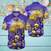 NFL Baltimore Ravens Halloween Skull Pumpkin Hawaiian Shirt