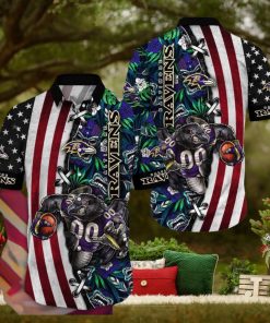 NFL Baltimore Ravens Hawaii Shirt Mascot Aloha Summer Shirt