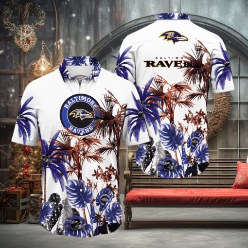 NFL Baltimore Ravens Hawaii Shirt Palm Tree Aloha Shirt For Fans