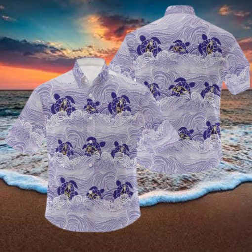 NFL Baltimore Ravens Hawaiian Shirt Holiday Pattern Logo Gift For Men And Women Fans