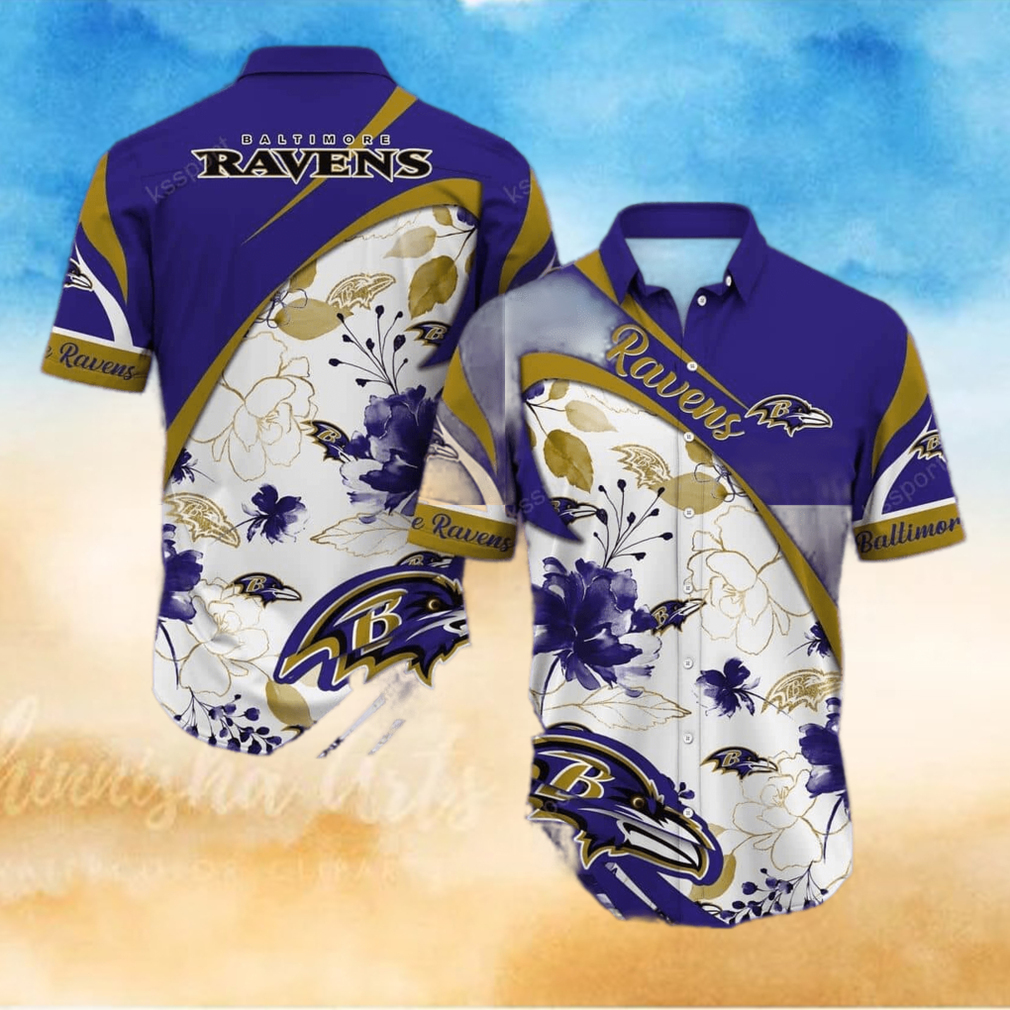 NFL Baltimore Ravens Hawaiian Shirt Summer Gift For Friends NFL Baltimore Ravens Hawaiian Shirt Summer Gift For Friends