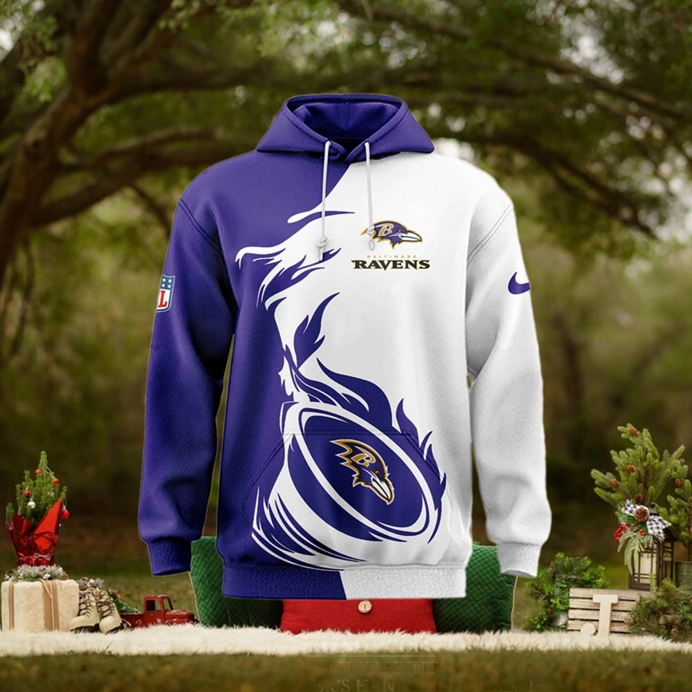NFL Baltimore Ravens Luxury Pullover Hoodie NFL Baltimore Ravens Luxury Pullover Hoodie