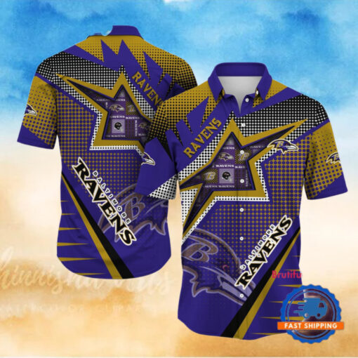 NFL Baltimore Ravens Special Football Team Star Hawaiian Shirts