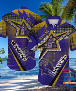 NFL Baltimore Ravens Special Football Team Star Hawaiian Shirts