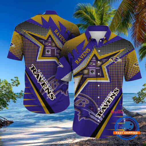 NFL Baltimore Ravens Special Football Team Star Hawaiian Shirts