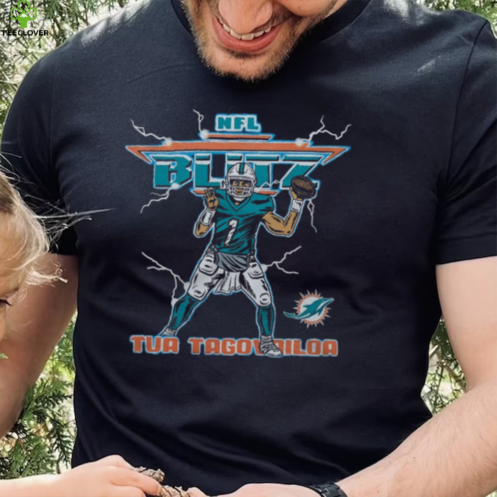 NFL Blitz Dolphins Tua Tagovailoa Retro Miami Dolphins T Shirt NFL Blitz Dolphins Tua Tagovailoa Retro Miami Dolphins T Shirt