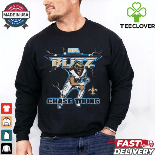 NFL Blitz New Orleans Saints Chase Young t hoodie, sweater, longsleeve, shirt v-neck, t-shirt