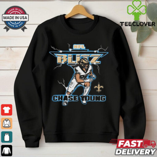 NFL Blitz New Orleans Saints Chase Young t hoodie, sweater, longsleeve, shirt v-neck, t-shirt