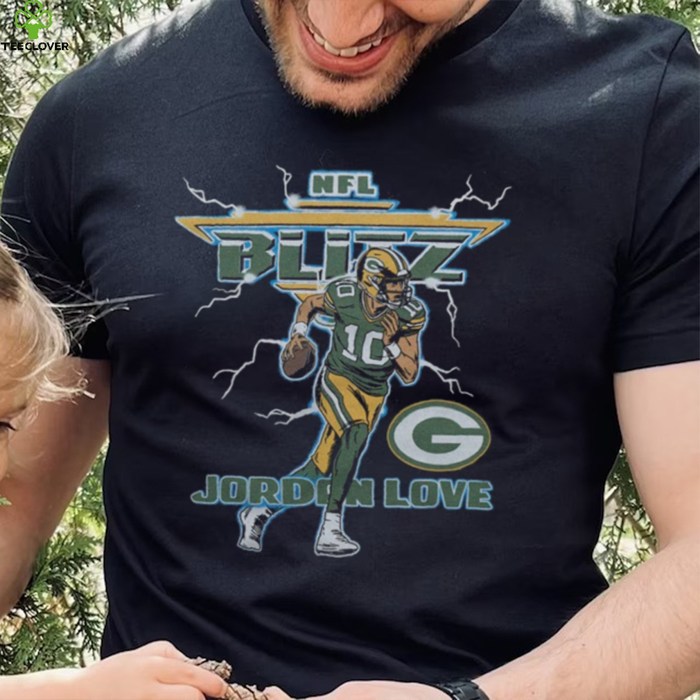 NFL Blitz Packers Jordan Love Retro Bay Packers T Shirt NFL Blitz Packers Jordan Love Retro Bay Packers T Shirt