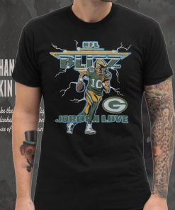 NFL Blitz Packers Jordan Love Retro Bay Packers T Shirt 1 NFL Blitz Packers Jordan Love Retro Bay Packers T Shirt