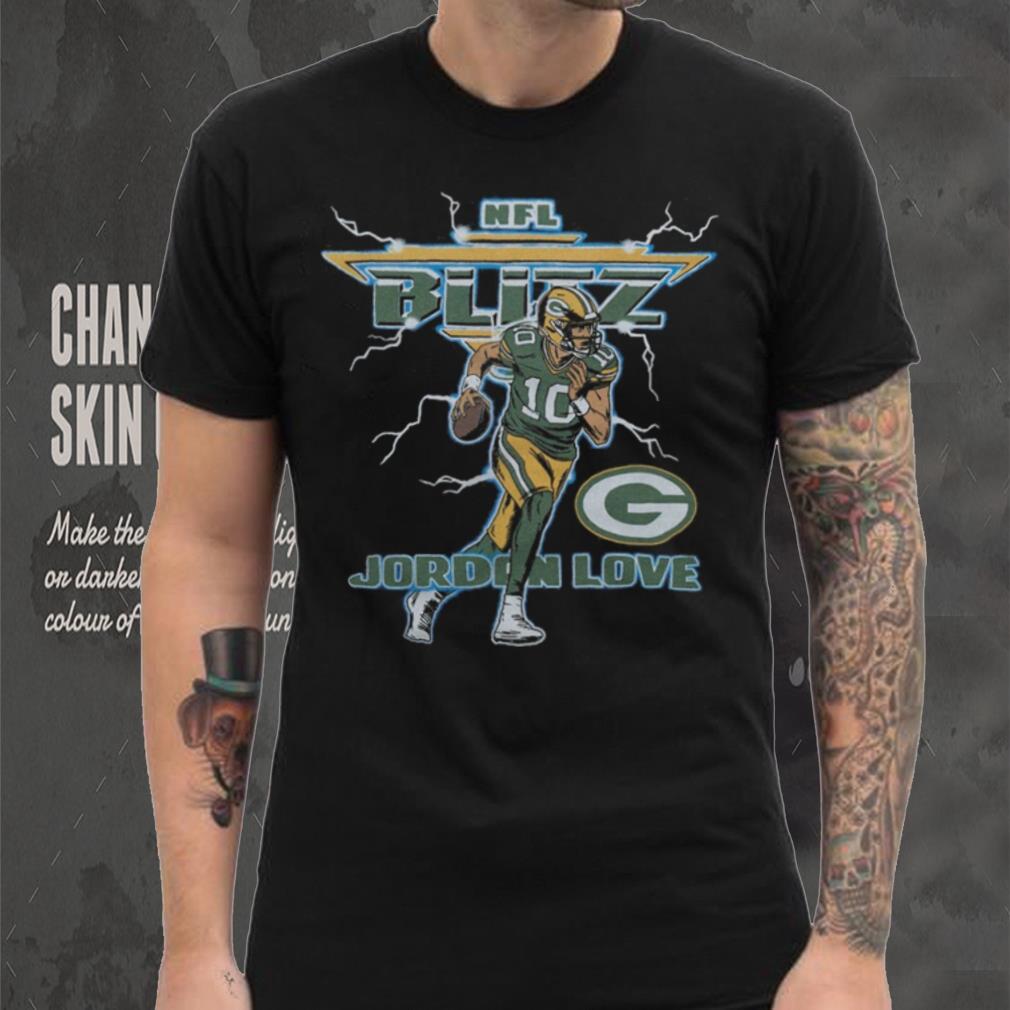 NFL Blitz Packers Jordan Love Retro Bay Packers T Shirt NFL Blitz Packers Jordan Love Retro Bay Packers T Shirt