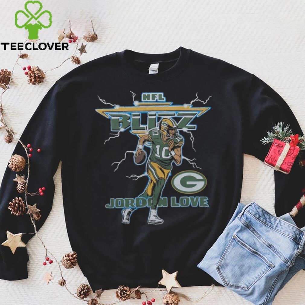 NFL Blitz Packers Jordan Love Retro Bay Packers T Shirt NFL Blitz Packers Jordan Love Retro Bay Packers T Shirt