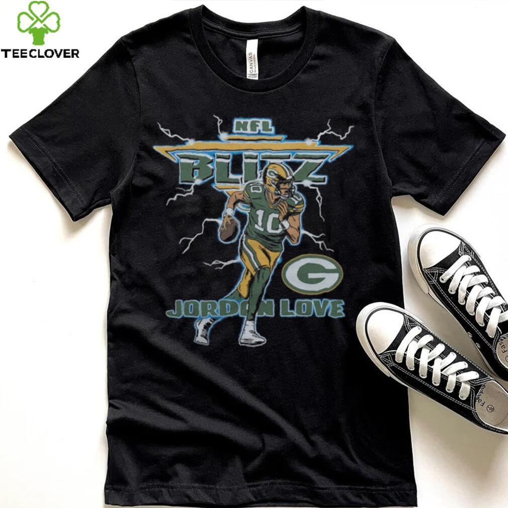 NFL Blitz Packers Jordan Love Retro Bay Packers T Shirt NFL Blitz Packers Jordan Love Retro Bay Packers T Shirt