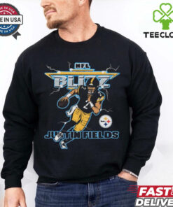 NFL Blitz Pittsburgh Steelers Justin Fields t hoodie, sweater, longsleeve, shirt v-neck, t-shirt