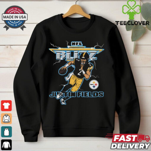 NFL Blitz Pittsburgh Steelers Justin Fields t hoodie, sweater, longsleeve, shirt v-neck, t-shirt