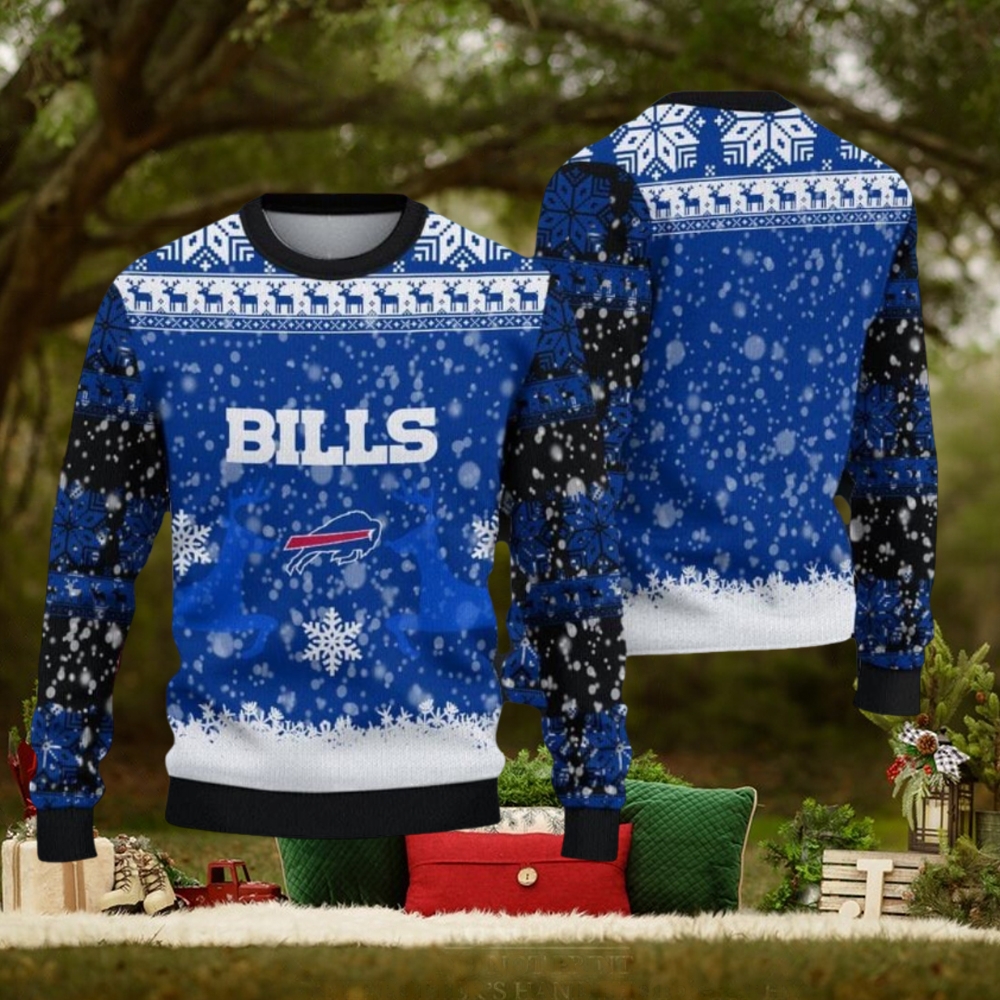 NFL Buffalo Bills Christmas Reindeer V2 Sport Christmas Ugly Sweater 3D NFL Buffalo Bills Christmas Reindeer V2 Sport Christmas Ugly Sweater 3D