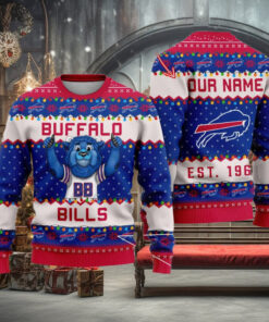NFL Buffalo Bills Cute Mascot Custom Ugly Christmas Sweater