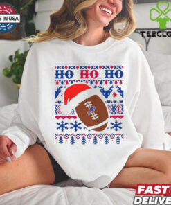 NFL Buffalo Bills Football Santa Claus Ho Ho Ho Christmas 2024 Shirt