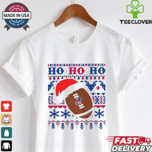 NFL Buffalo Bills Football Santa Claus Ho Ho Ho Christmas 2024 Shirt