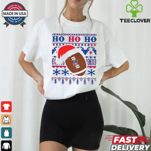 NFL Buffalo Bills Football Santa Claus Ho Ho Ho Christmas 2024 Shirt