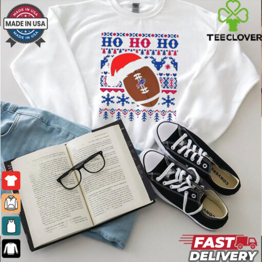 NFL Buffalo Bills Football Santa Claus Ho Ho Ho Christmas 2024 Shirt