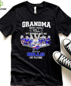 NFL Buffalo Bills Grandma Doesn’t Usually Yell But When She Does Her signature shirt 3 NFL Buffalo Bills Grandma Doesn’t Usually Yell But When She Does Her signature shirt