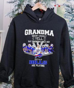 NFL Buffalo Bills Grandma Doesn’t Usually Yell But When She Does Her signature shirt 5 NFL Buffalo Bills Grandma Doesn’t Usually Yell But When She Does Her signature shirt
