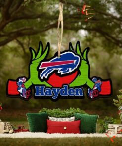 NFL Buffalo Bills Grinch Christmas Ornament Personalized Your Name 2023 Christmas Tree Decorations