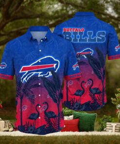 NFL Buffalo Bills Hawaii Shirt Flamingo And Flower Funny Aloha Shirt