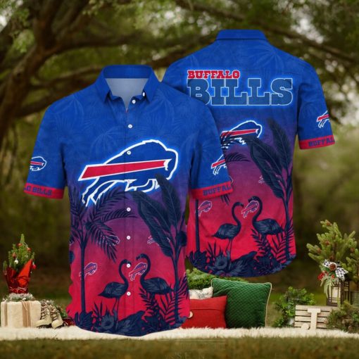 NFL Buffalo Bills Hawaii Shirt Flamingo And Flower Funny Aloha Shirt