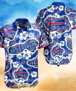 NFL Buffalo Bills Hawaiian Shirt Hibiscus Flowers Pattern