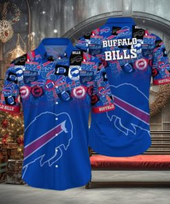 NFL Buffalo Bills Hawaiian Shirt full logo Style new art for fan