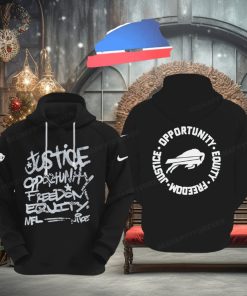 NFL Buffalo Bills Justice Opportunity Equity Freedom Hoodie