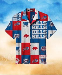 NFL Buffalo Bills Logo Collection Plaid Pattern Hawaiian Shirt