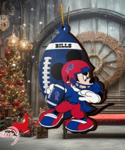 NFL Buffalo Bills Mickey Mouse Christmas Ornament 2023 Christmas Tree Decorations