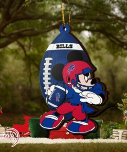 NFL Buffalo Bills Mickey Mouse Christmas Ornament 2023 Christmas Tree Decorations