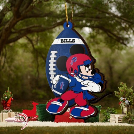 NFL Buffalo Bills Mickey Mouse Christmas Ornament 2023 Christmas Tree Decorations