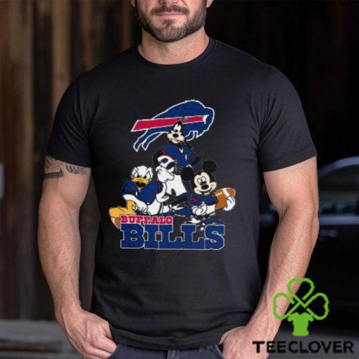 NFL Buffalo Bills Mickey Mouse Donald Duck Goofy Football T Shirt