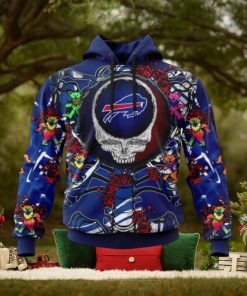 NFL Buffalo Bills Mix Grateful Dead, Personalized Name & Number Specialized Concepts Kits 3D Hoodie