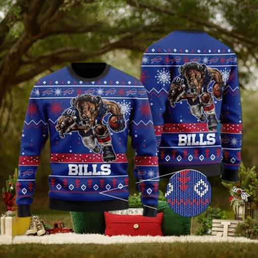 NFL Buffalo Bills Overcoat Knitted Xmas Sweater For Men Women