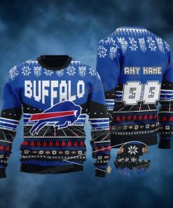 NFL Buffalo Bills Personalized Ugly Christmas Sweater Football Fan Gift