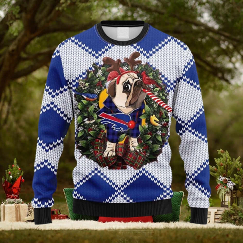 NFL Buffalo Bills Pub Dog Christmas Ugly 3D Sweater For Men And Women Gift Ugly Christmas NFL Buffalo Bills Pub Dog Christmas Ugly 3D Sweater For Men And Women Gift Ugly Christmas
