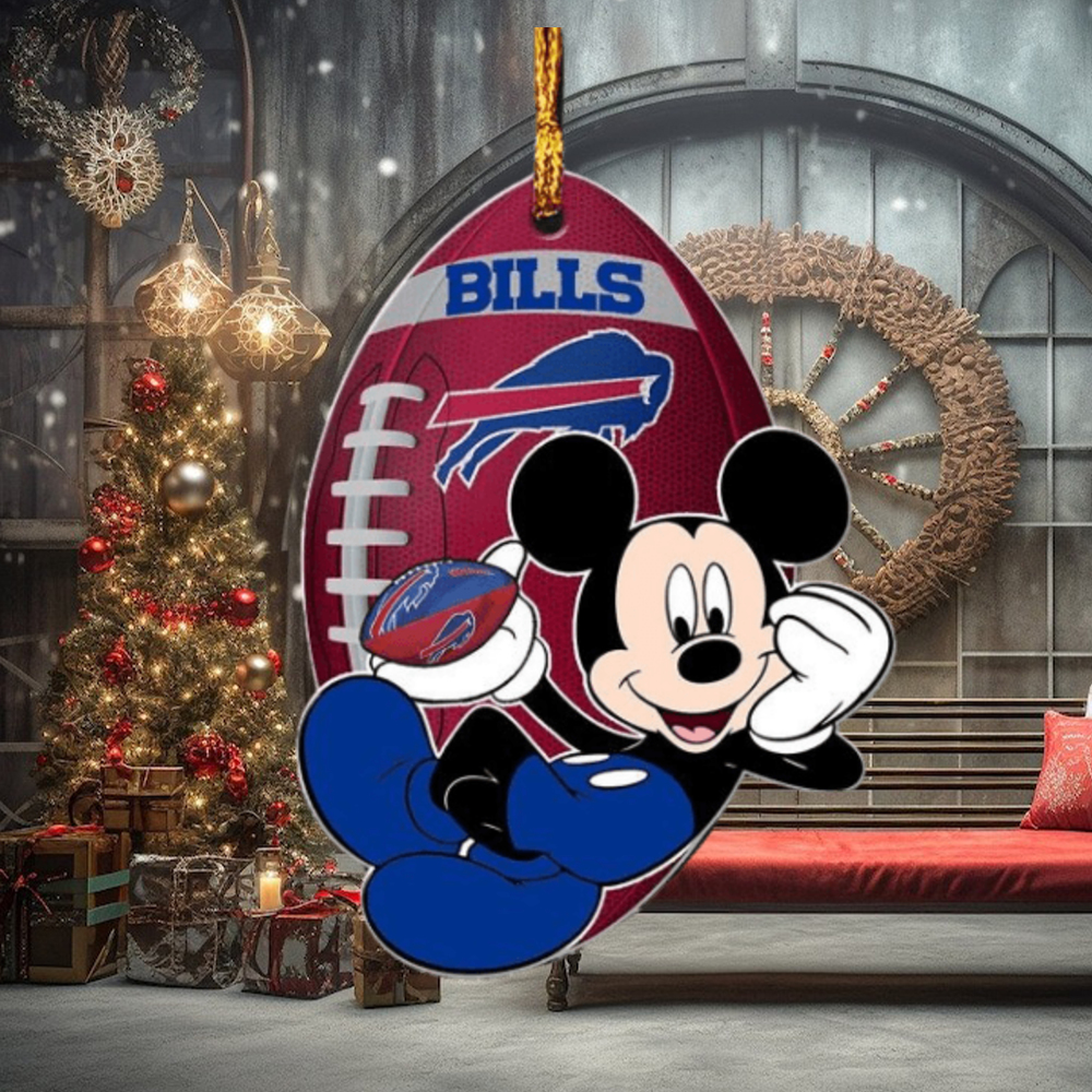 Buffalo Bills NFL Team HoHoHo Mickey Funny Ugly Christmas