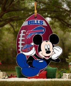 NFL Buffalo Bills Xmas Mickey Ornament