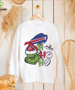 NFL Buffalo Bills football Grinch ho ho ho helmet logo hoodie, sweater, longsleeve, shirt v-neck, t-shirt