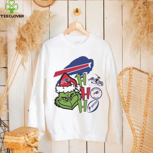 NFL Buffalo Bills football Grinch ho ho ho helmet logo hoodie, sweater, longsleeve, shirt v-neck, t-shirt