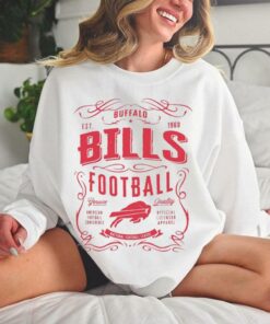 NFL Buffalo Bills football logo est 1960 vintage hoodie, sweater, longsleeve, shirt v-neck, t-shirt